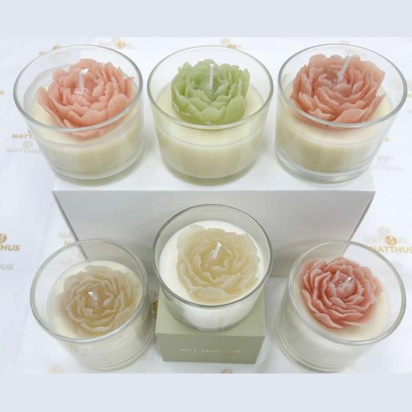 VELAS PERFUMADAS DE FLOR