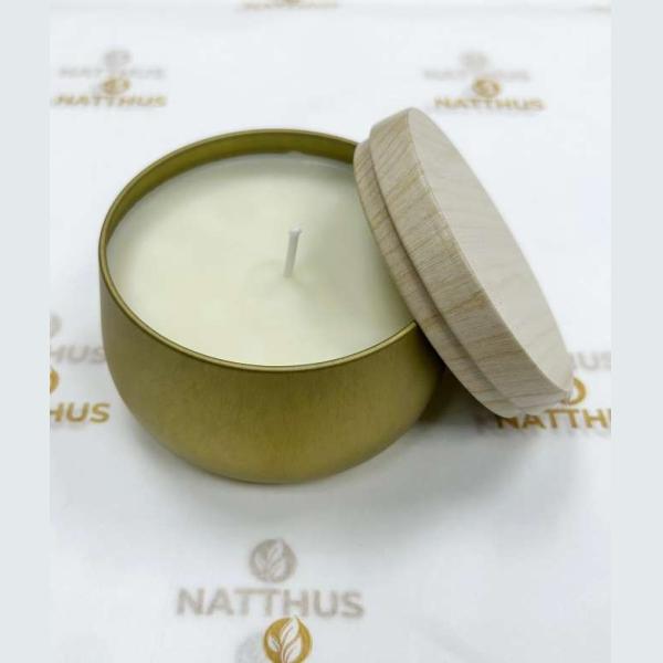 VELA LATA PERFUMADA 150G AMÊNDOAS & CEREJA