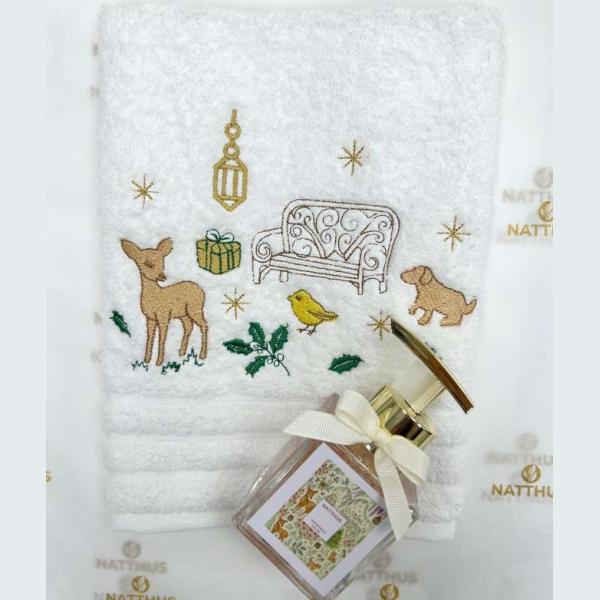 KIT SABONETE PATCHOULY + TOALHA JARDIM SECRETO